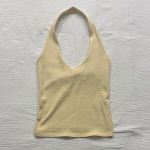 Pale Yellow Halter Top